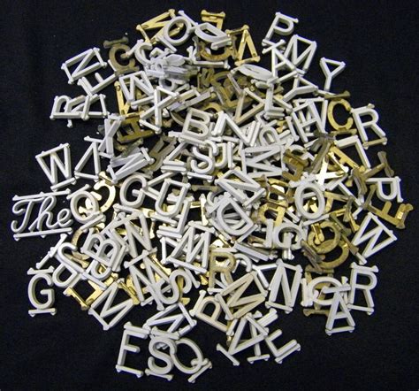 Small Metal Letters .